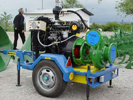 The mobile diesel-engine pump units of high efficiency