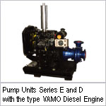 Pump Units Series E and D with the type VAMO Diesel Engine