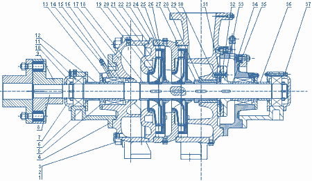 Sectional Drawing, 140MTR50